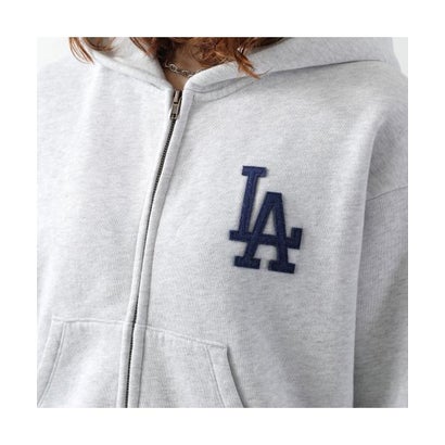 SPORTY＆RICH パーカー LA Serif Zip Hoodie ST094714669 （GY03/Heather-Gray/グレー）｜詳細画像