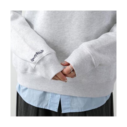 スポーティアンドリッチ Sporty&Rich SPORTY＆RICH トレーナー LA Serif Crewneck ST098714669 （GY03/Heather-Gray/グレー）｜詳細画像