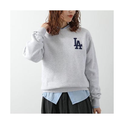 スポーティアンドリッチ Sporty&Rich SPORTY＆RICH トレーナー LA Serif Crewneck ST098714669 （GY03/Heather-Gray/グレー）｜詳細画像