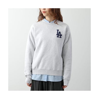 スポーティアンドリッチ Sporty&Rich SPORTY＆RICH トレーナー LA Serif Crewneck ST098714669 （GY03/Heather-Gray/グレー）｜詳細画像