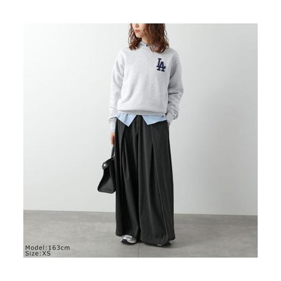 スポーティアンドリッチ Sporty&Rich SPORTY＆RICH トレーナー LA Serif Crewneck ST098714669 （BL106/Dark-Navy/ネイビー）｜詳細画像