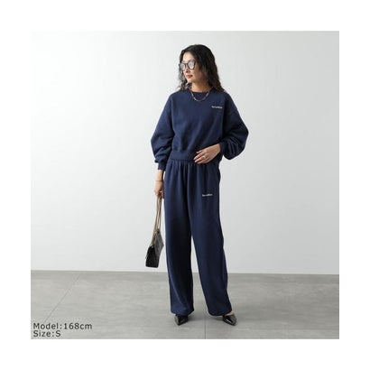 スポーティアンドリッチ Sporty&Rich SPORTY＆RICH パンツ Blakely Serif Logo Wide PA08884300 （BL106/Dark-Navy/ネイビー）｜詳細画像