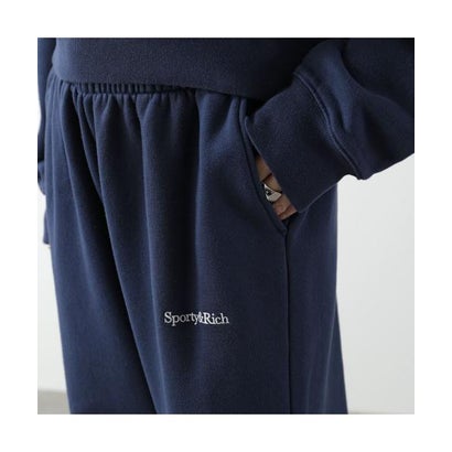 スポーティアンドリッチ Sporty&Rich SPORTY＆RICH パンツ Blakely Serif Logo Wide PA08884300 （BL106/Dark-Navy/ネイビー）｜詳細画像