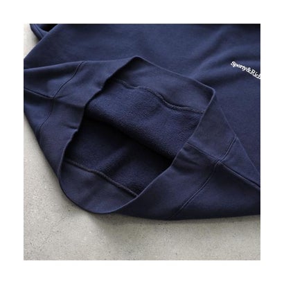 SPORTY＆RICH パーカー Elaine Serif Logo Hoodie ST11084300 （BL106/DarkNavy/ネイビー）｜詳細画像