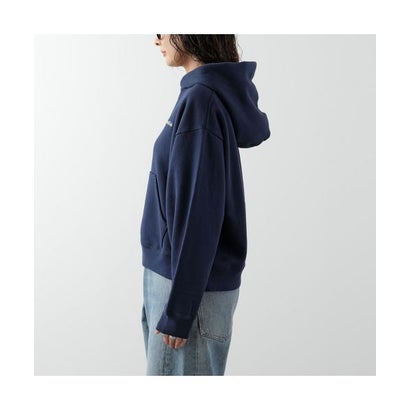 SPORTY＆RICH パーカー Elaine Serif Logo Hoodie ST11084300 （BL106/DarkNavy/ネイビー）｜詳細画像