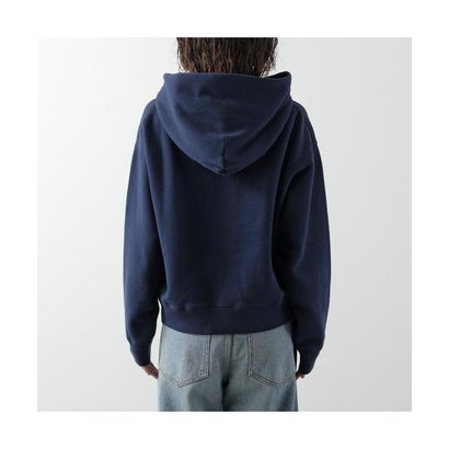 SPORTY＆RICH パーカー Elaine Serif Logo Hoodie ST11084300 （BL106/DarkNavy/ネイビー）｜詳細画像