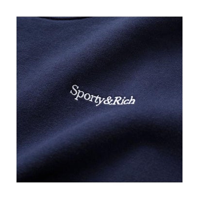 スポーティアンドリッチ Sporty&Rich SPORTY＆RICH トレーナー Serif Logo Embroidered ST10584300 （BL106/Dark-Navy/ネイビー）｜詳細画像