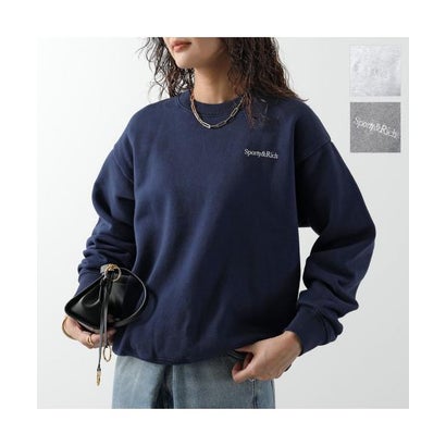 スポーティアンドリッチ Sporty&Rich SPORTY＆RICH トレーナー Emmett Serif Crewneck ST10384300 （GY03/Heather-Gray）｜詳細画像