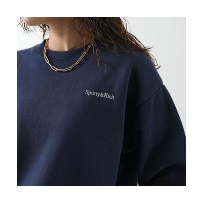 スポーティアンドリッチ Sporty&Rich SPORTY＆RICH トレーナー Emmett Serif Crewneck ST10384300 （GY34/Medium-Heather-Gray）｜詳細画像