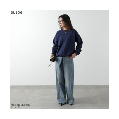 スポーティアンドリッチ Sporty&Rich SPORTY＆RICH トレーナー Emmett Serif Crewneck ST10384300 （BL106/Dark-Navy）｜詳細画像