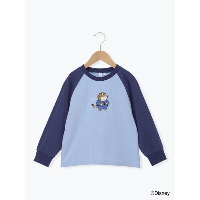 【Disney】ズートピア/刺繍入りラグランロンT （ブルー）