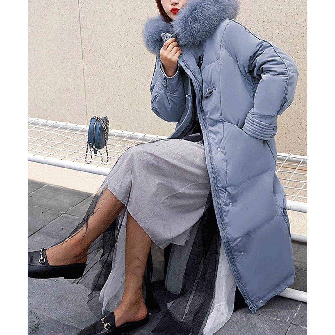 エスイーユー SEU クラシカル中綿ロングコート 綿服 ダウンコート 