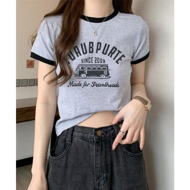 レトロロゴリンガーコンパクトT （グレー）