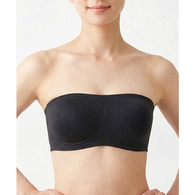 ピタッと密着！シームレスチューブトップ （BLACK）