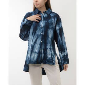 POINTLIGNE tie dye blue シャツジャケット （ブルー系マルチ）