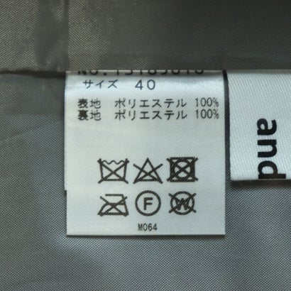 センソユニコ Sensounico and hue step裾プリーツスカート （ブラック）｜詳細画像