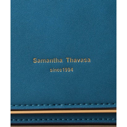 サマンサタバサ Samantha Thavasa スクエアショルダーバッグ 横長サイズ (ブルー)｜詳細画像