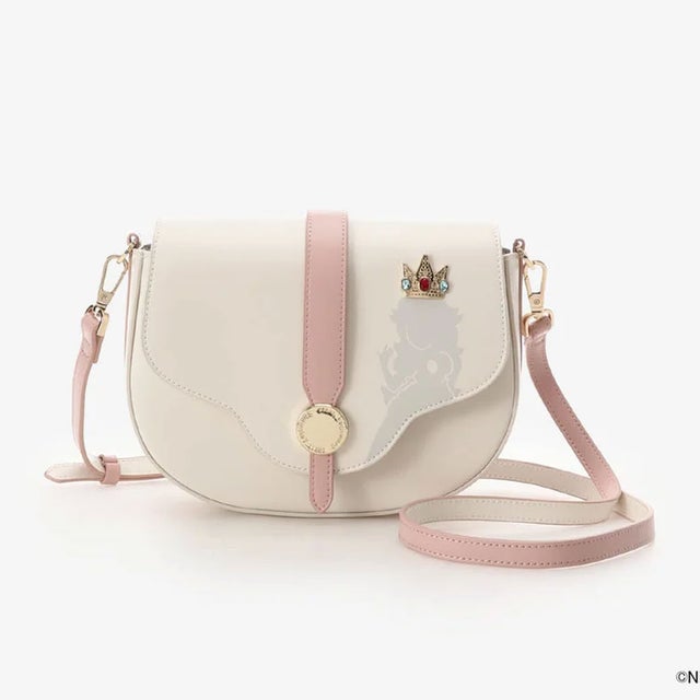 「PRINCESS PEACH COLLECTION」フラワーカットショルダーバッグ (オフホワイト)