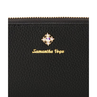 サマンサベガ SAMANTHAVEGA シンプルビジューラウンド財布 (ブラック)｜詳細画像