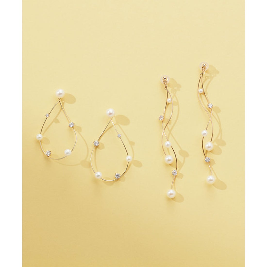 サマンサティアラ Samantha Tiara パールイヤリング (K10 YG