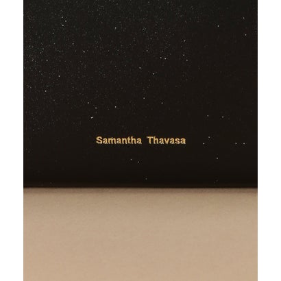 サマンサタバサ Samantha Thavasa シンプルラメレザー 二つ折り折財布 (ブラック)｜詳細画像