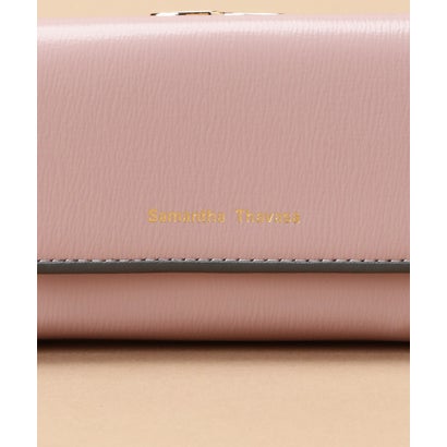 サマンサタバサ Samantha Thavasa シンプルバイカラーBOX型口金財布 (ピンク)｜詳細画像