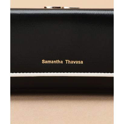 サマンサタバサ Samantha Thavasa シンプルバイカラーBOX型口金財布 (ネイビー)｜詳細画像