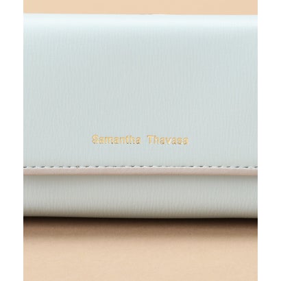 サマンサタバサ Samantha Thavasa シンプルバイカラーBOX型口金財布 (ライトブルー)｜詳細画像