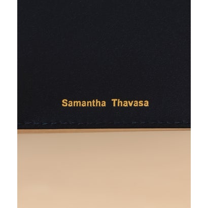 サマンサタバサ Samantha Thavasa クロスロゴ型押しデザイン 口金折財布 (キャメル)｜詳細画像