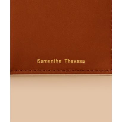サマンサタバサ Samantha Thavasa クロスロゴ型押しデザイン 口金折財布 (レッド)｜詳細画像