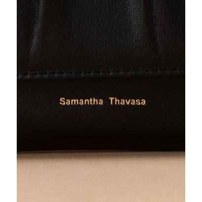 サマンサタバサ Samantha Thavasa タックデザイン 二つ折り財布 (シルバー)｜詳細画像