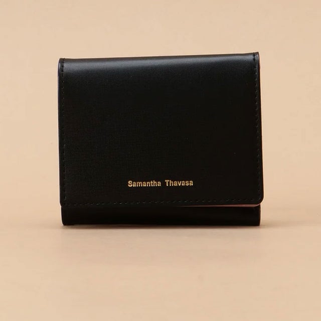 ★スマートバイカラー 折財布 (ブラック)