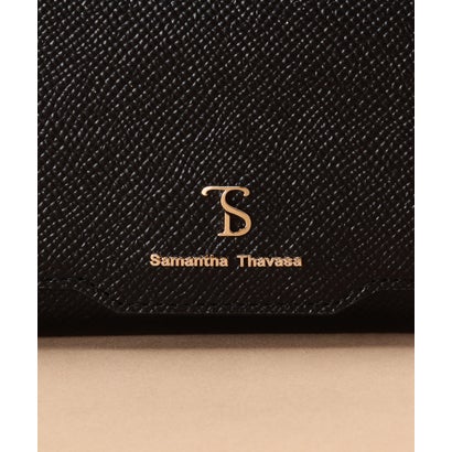 サマンサタバサ Samantha Thavasa シンプルラメ 三つ折り財布 (ブラック)｜詳細画像