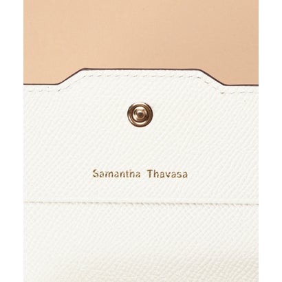 サマンサタバサ Samantha Thavasa シンプルラメ カードケース (オフホワイト)｜詳細画像