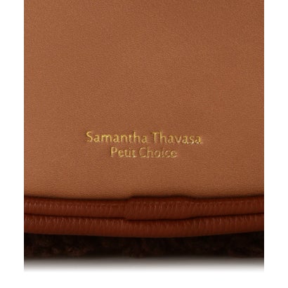 サマンサタバサプチチョイス Samantha Thavasa Petit Choice ボア巾着 ショルダーバッグ (ブラウン)｜詳細画像