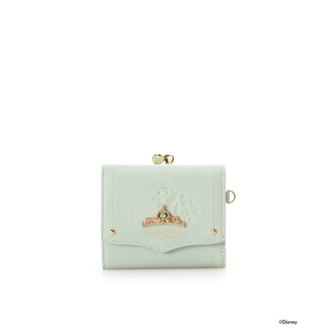 「ディズニープリンセスコレクション」折財布 (ミント)