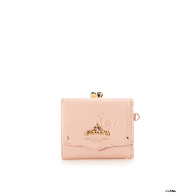「ディズニープリンセスコレクション」折財布 (ピンク)