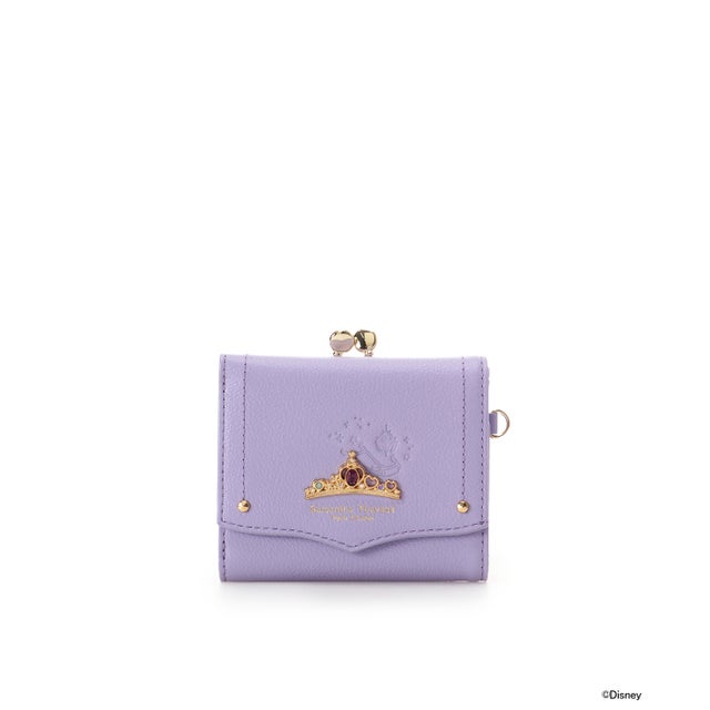 「ディズニープリンセスコレクション」折財布 (ライラック)