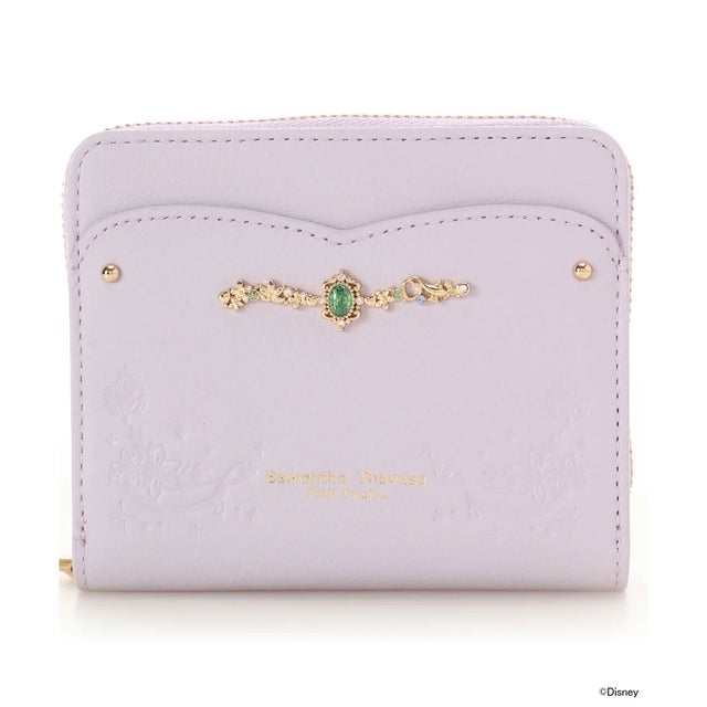 「ディズニープリンセスコレクション」折財布（ジャスミン） (ライラック)