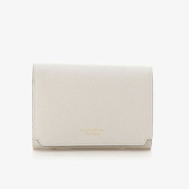 
                    インサイドバイカラー 折財布 (ホワイト)