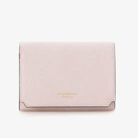 インサイドバイカラー 折財布 (ピンク)