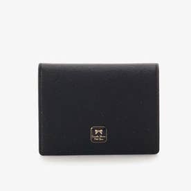 スクエアブローチ折財布 (ブラック)