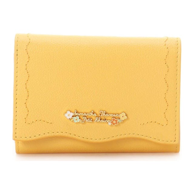 
                    ポップフラワー 折財布 (オレンジ)