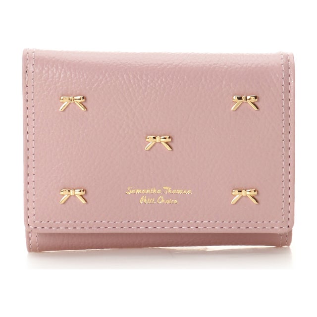
                    メニーリボン 折財布 (ピンク)