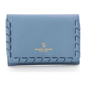 かがりデザイン 折財布 (ブルー)
