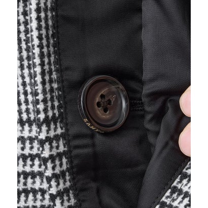 サンヨーコート SANYOCOAT ＜Premium Rain Wool＞ベルテッドバルマカーンコート （ブラック）｜詳細画像