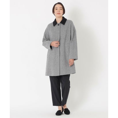 サンヨーコート SANYOCOAT ＜Rain Wool＞バイカラーバルマカーンコート （グレー）｜詳細画像