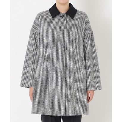 サンヨーコート SANYOCOAT ＜Rain Wool＞バイカラーバルマカーンコート （ブラウン）｜詳細画像