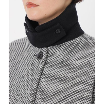 サンヨーコート SANYOCOAT ＜Rain Wool＞バイカラーバルマカーンコート （ブラウン）｜詳細画像
