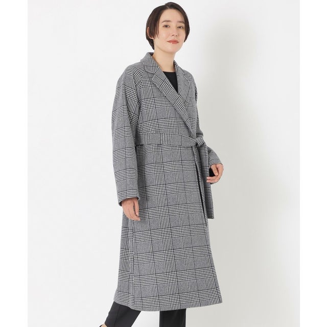 ＜Premium Rain Wool＞ベルテッドチェスターコート （グレー）
